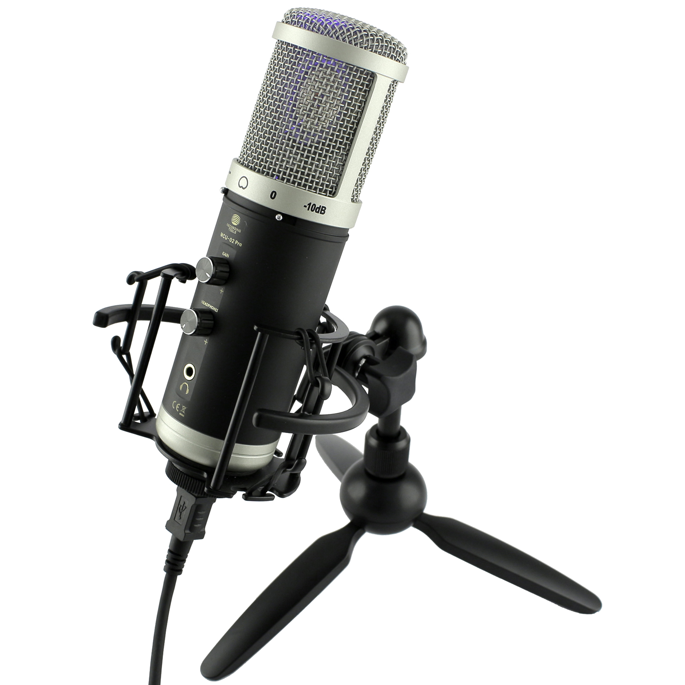 VISTA 7 8 10 MAC Android MCU-02 USB Mikrofon Studio Rap Gesang Podcast Win XP 